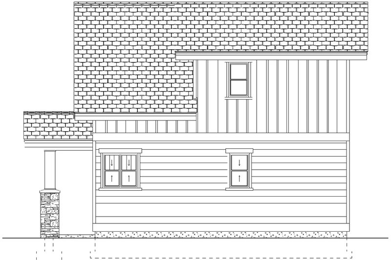 Architectural House Design - Exterior - Other Elevation 1 for Bungalow House Plan #126-270 - 2 bed, 2 bath