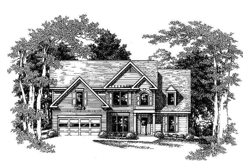 Home Plan - Exterior - Front Elevation 3 for Colonial House Plan #927-751 - 3 bed, 2.5 bath