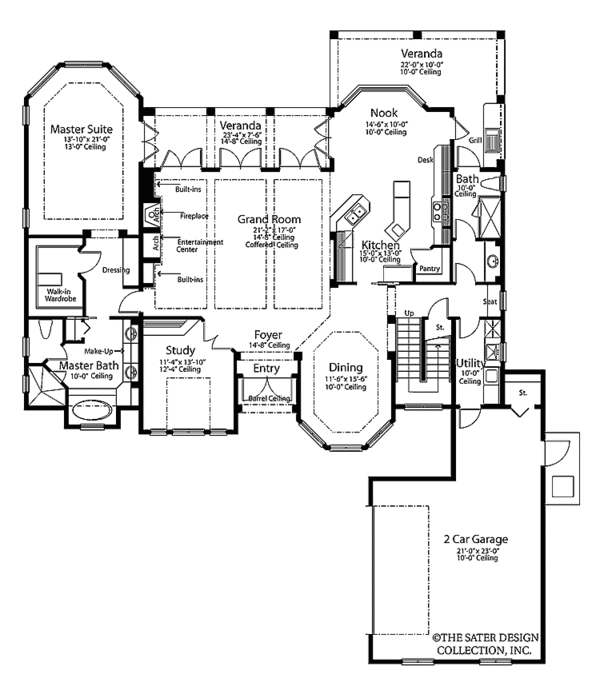 Home Plan - Traditional Floor Plan - Main Floor Plan #930-90