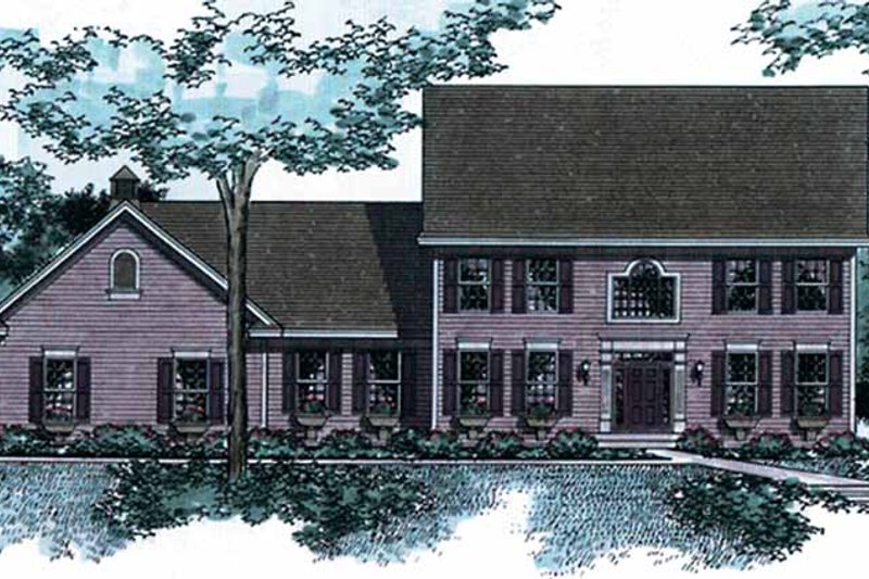 Home Plan - Classical Exterior - Front Elevation Plan #51-953