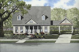 Country Exterior - Front Elevation Plan #17-2867