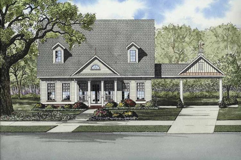 Dream House Plan - Country Exterior - Front Elevation Plan #17-2867