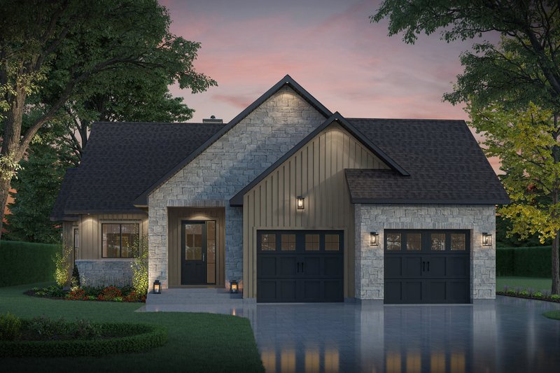 Architectural House Design - Ranch Exterior - Front Elevation Plan #23-2891