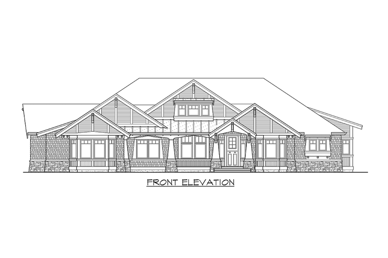 Dream House Plan - Exterior - Other Elevation for Craftsman House Plan #132-205 - 3 bed, 3 bath