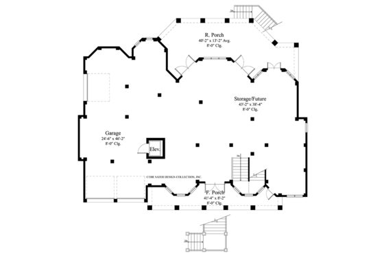 Floor Plan - Lower Floor for Country House Plan #930-472 - 5 bed, 5 bath