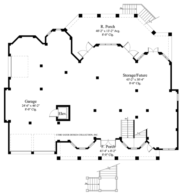 Dream House Plan - Country Floor Plan - Lower Floor Plan #930-472