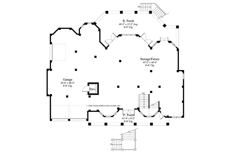 Dream House Plan - Floor Plan - Lower Floor for Country House Plan #930-472 - 5 bed, 5 bath