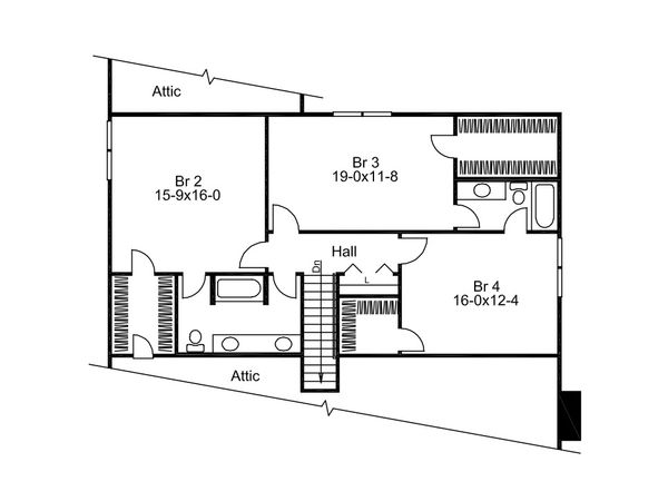 Dream House Plan - 3300 square foot 5 bedroom country plan with apartment
