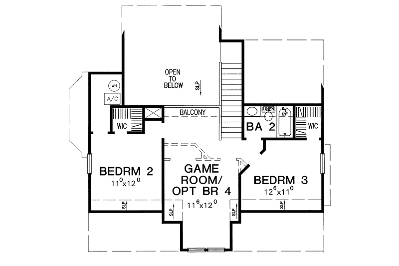 Home Plan - Floor Plan - Upper Floor for Country House Plan #472-141 - 3 bed, 2.5 bath