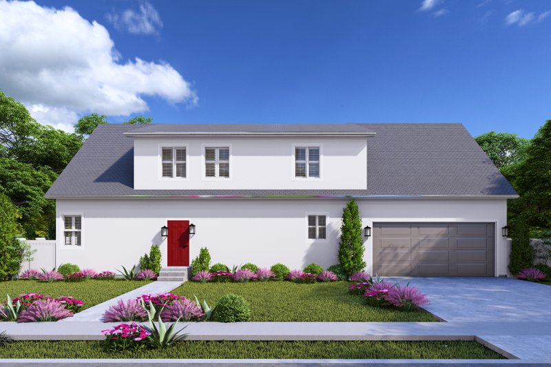 House Blueprint - Traditional Exterior - Front Elevation Plan #1060-366