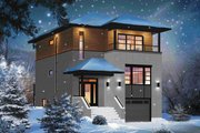 Contemporary Style House Plan - 3 Beds 2 Baths 1883 Sq/Ft Plan #23-2584 