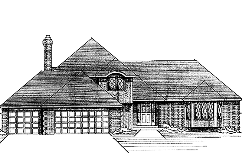 Home Plan - Exterior - Front Elevation 3 for Country House Plan #51-818 - 3 bed, 2.5 bath
