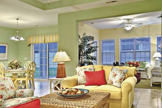 Interior - Family Room 1 for Country House Plan #930-367 - 3 bed, 2 bath