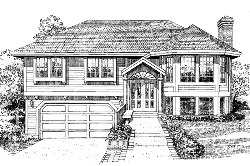 Home Plan - Contemporary Exterior - Front Elevation Plan #47-736