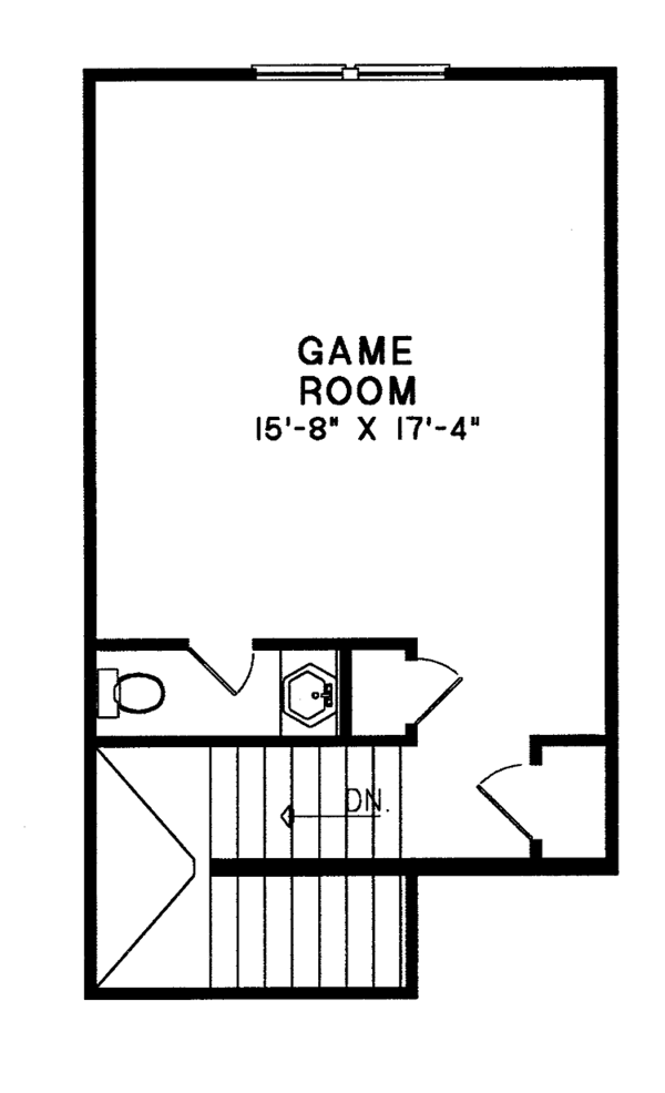 Country Floor Plan - Upper Floor Plan #17-2747