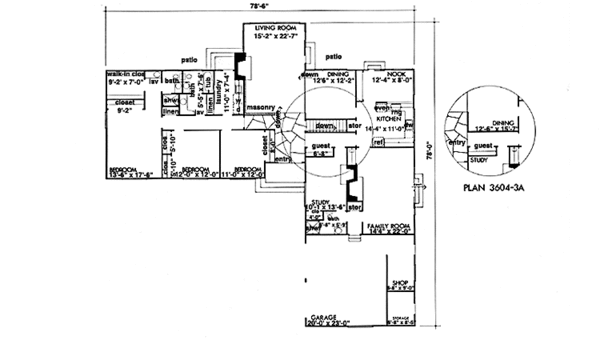Architectural House Design - Prairie Floor Plan - Main Floor Plan #320-1316