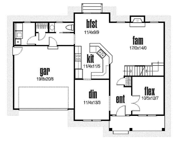 Dream House Plan - Traditional Floor Plan - Main Floor Plan #435-11