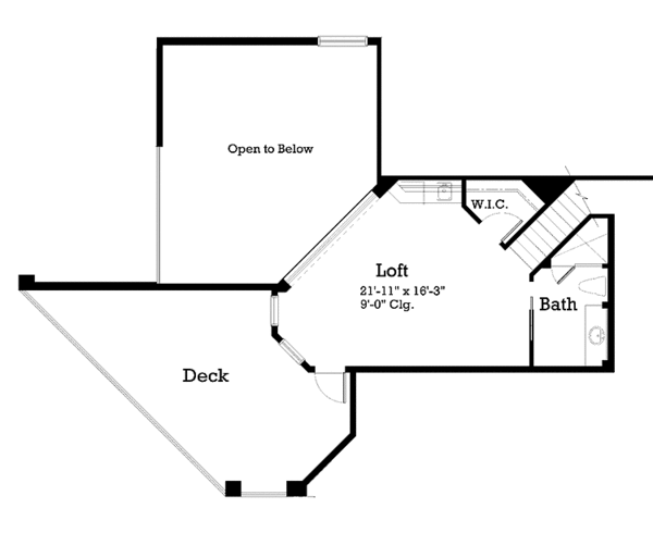 Home Plan - Mediterranean Floor Plan - Upper Floor Plan #930-189