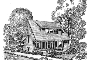 House Plan Design - Exterior - Front Elevation for Craftsman House Plan #1016-6 - 2 bed, 1.5 bath