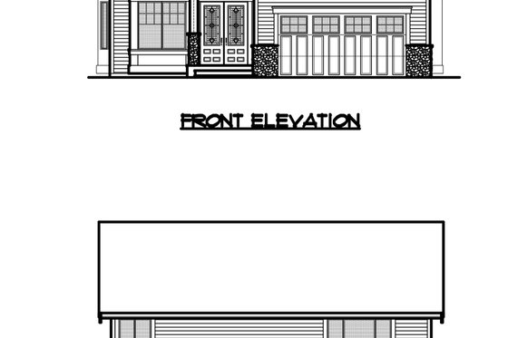 Exterior - Other Elevation 1 for Traditional House Plan #1066-61 - 4 bed, 3 bath