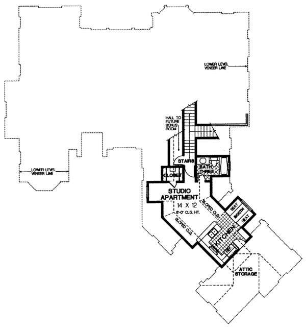 Dream House Plan - Country Floor Plan - Upper Floor Plan #310-1155