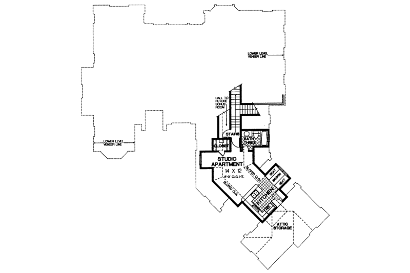 Dream House Plan - Floor Plan - Upper Floor for Country House Plan #310-1155 - 3 bed, 2.5 bath