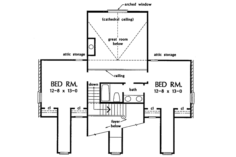 House Plan Design - Floor Plan - Upper Floor for Country House Plan #929-188 - 4 bed, 3 bath