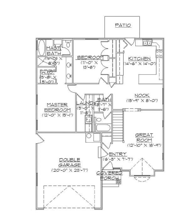 Dream House Plan - Traditional Floor Plan - Main Floor Plan #945-82