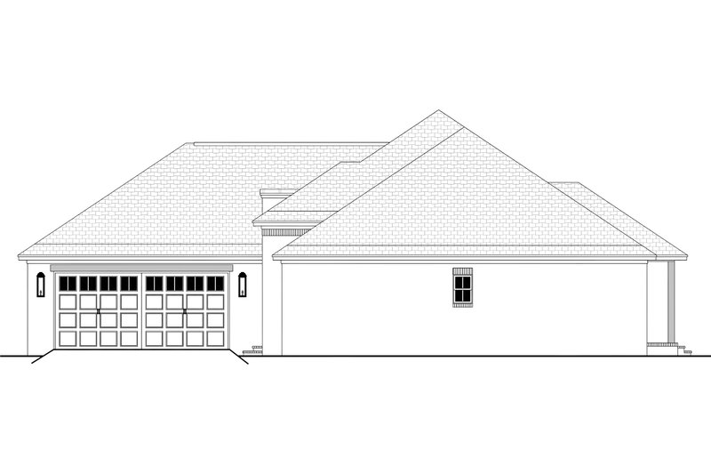 Architectural House Design - Exterior - Other Elevation 1 for European House Plan #430-90 - 3 bed, 2 bath