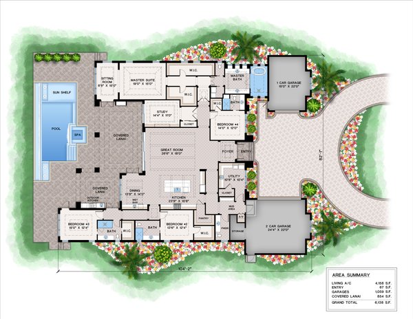 Contemporary Floor Plan - Main Floor Plan #1083-23