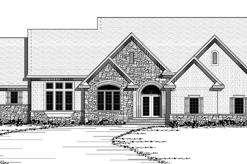 House Blueprint - Ranch Exterior - Front Elevation Plan #51-684