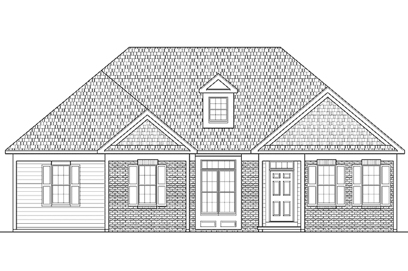 Home Plan - Exterior - Front Elevation 3 for Traditional House Plan #328-340 - 3 bed, 2.5 bath