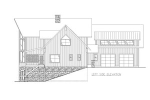 Exterior - Other Elevation 1 for Farmhouse House Plan #117-956 - 4 bed, 3.5 bath