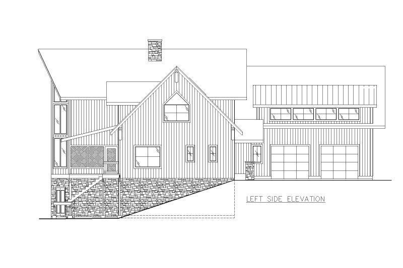 Dream House Plan - Exterior - Other Elevation 1 for Farmhouse House Plan #117-956 - 4 bed, 3.5 bath