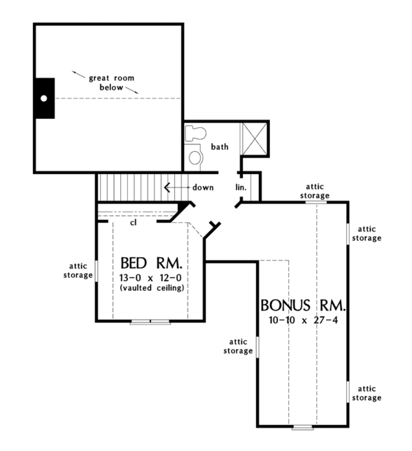 Dream House Plan - Craftsman Floor Plan - Upper Floor Plan #929-908