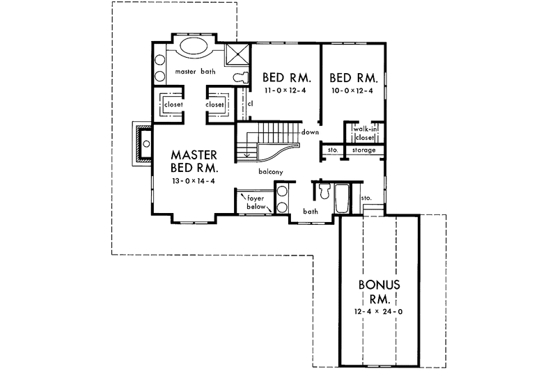Home Plan - Floor Plan - Upper Floor for Country House Plan #929-111 - 3 bed, 2.5 bath