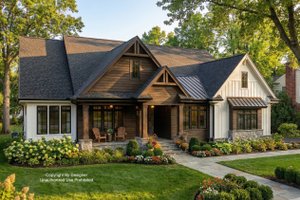 Farmhouse Exterior - Front Elevation Plan #51-1239