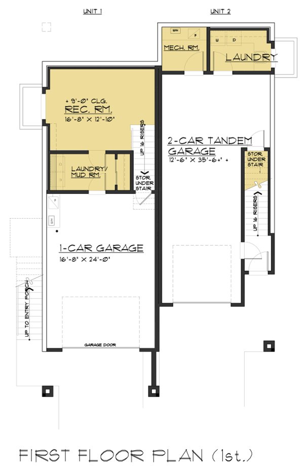 Dream House Plan - Contemporary Floor Plan - Main Floor Plan #1066-71