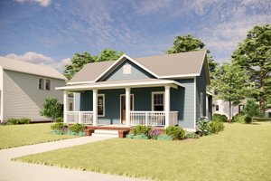Dream House Plan - Exterior - Front Elevation for Craftsman House Plan #936-19 - 3 bed, 2 bath