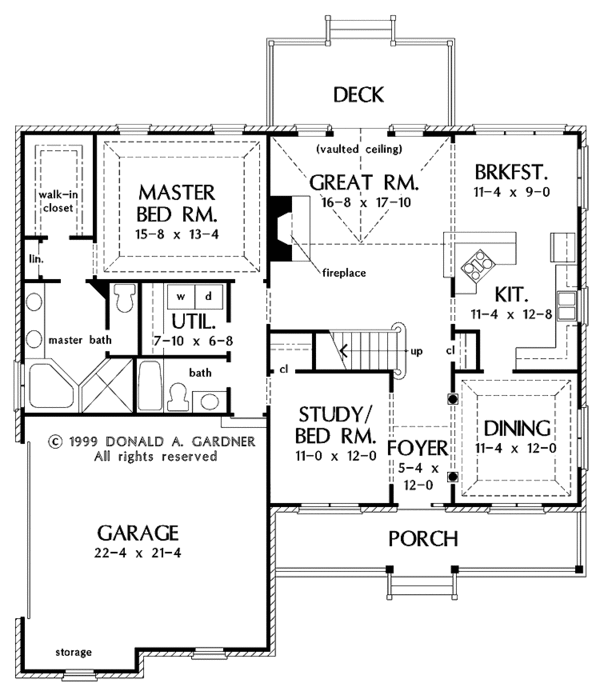 House Plan Design - Country Floor Plan - Main Floor Plan #929-470