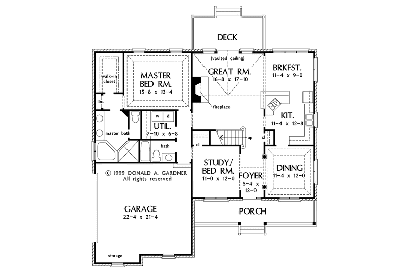 Home Plan - Floor Plan - Main Floor for Country House Plan #929-470 - 4 bed, 3 bath