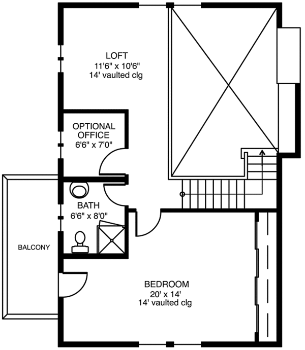 House Plan Design - Craftsman Floor Plan - Upper Floor Plan #967-2