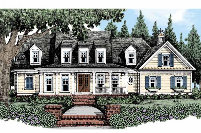 Home Plan - Exterior - Front Elevation 3 for Traditional House Plan #927-482 - 4 bed, 4 bath