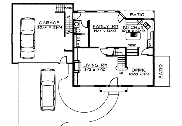 Colonial Floor Plan - Main Floor Plan #97-224