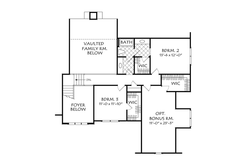 Dream House Plan - Floor Plan - Upper Floor for Cottage House Plan #927-977 - 4 bed, 3 bath