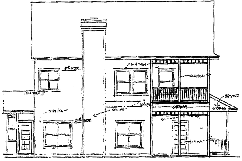 Dream House Plan - Exterior - Rear Elevation for Victorian House Plan #472-174 - 4 bed, 3.5 bath