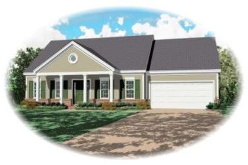 Southern Style House Plan - 3 Beds 2.5 Baths 2181 Sq/Ft Plan #81-683
