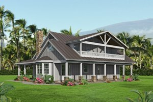 Exterior - Rear Elevation for Country House Plan #932-349 - 3 bed, 3.5 bath