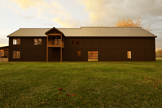 Exterior - Other Elevation 3 for Barndominium House Plan #1116-16 - 4 bed, 3 bath