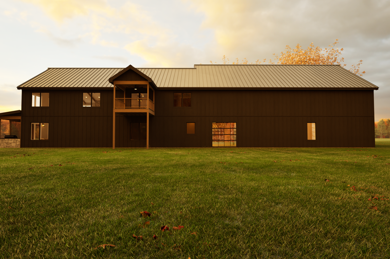 Architectural House Design - Exterior - Other Elevation 3 for Barndominium House Plan #1116-16 - 4 bed, 3 bath